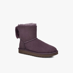 Ugg Mini Puff Crystal Bow Klassiska Stövlar Dam Lila (862340JAX)